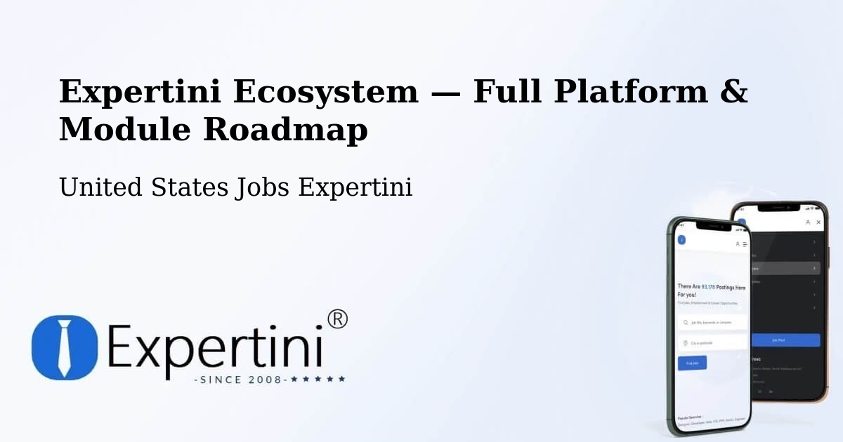 Expertini Ecosystem — Full Platform & Module Roadmap – Anna